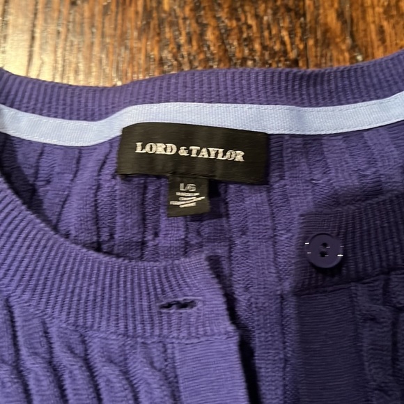Lord & Taylor Women’s Cardigan Size L - Picture 2 of 4